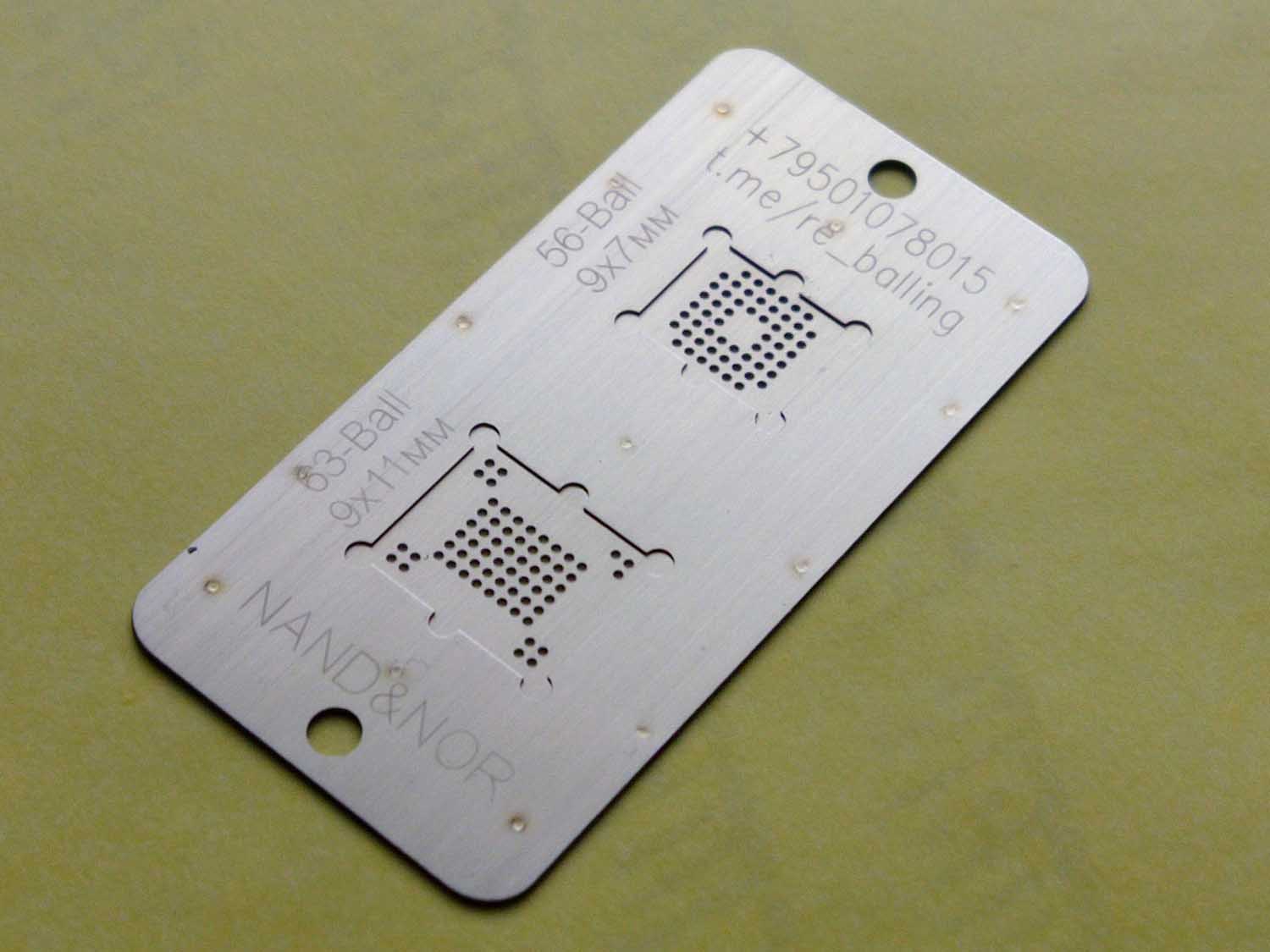 Трафарет прямого нагрева с позиционными ячейками